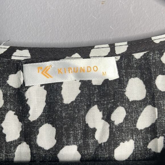 Kirundo Black and White Embroidered Tunic Dress Size Medium - Picture 3 of 10